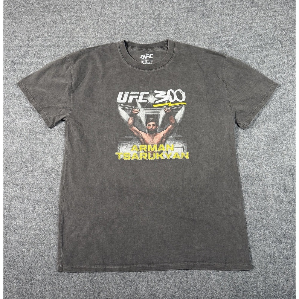 UFC Culture Kings Arman Tsarukyan 300 Oversized Graphic Tee Men's Small Gray